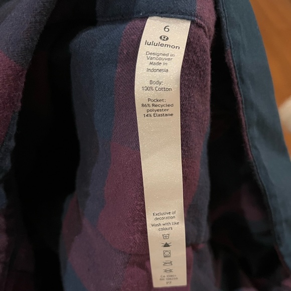 Lululemon checkered button down - Picture 3 of 3